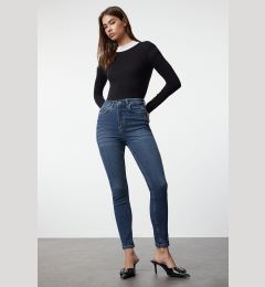 Снимка на Trendyol Dark Blue High Waist Jeans