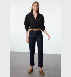 Снимка на Trendyol Dark Blue High Waist Mom Jeans