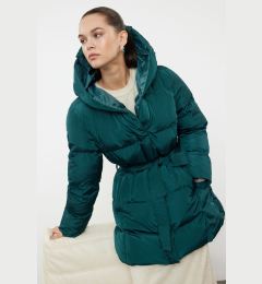 Снимка на Trendyol Dark Green Regular Fit Belted Water Repellent Puffer Jacket
