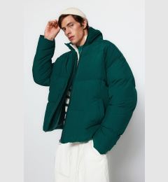 Снимка на Trendyol Green Unisex Oversize Fit Stand Collar Water and Wind Resistant Puffer Winter Coat