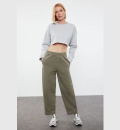 Снимка на Trendyol Khaki High Waist Barrel Baggy Jeans
