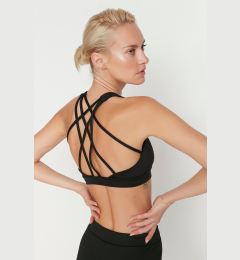 Снимка на Trendyol Knitted Sports Bra with Black Support/Styling Back Cross Rope Strap