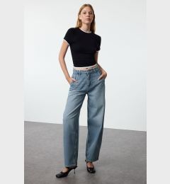 Снимка на Trendyol Light Blue Low Waist Skater Jeans