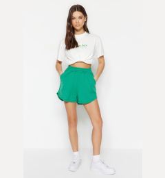 Снимка на Trendyol Light Green High Waist Knitted Shorts