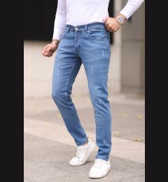 Снимка на Trendyol Medium Blue Skinny Studded Jeans