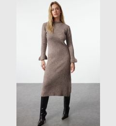 Снимка на Trendyol Mink Midi Knitwear Boucle Dress