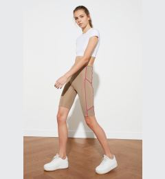 Снимка на Trendyol Mink Pie Detailed Zippered Biker Sports Leggings