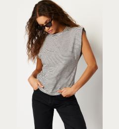 Снимка на Trendyol Multi Color 100% Cotton Striped Wadding Look Basic Crew Neck Knitted T-Shirt