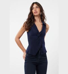 Снимка на Trendyol Navy Blue Fitted/Body Fitted Polo Neck Flexible Knitted Blouse