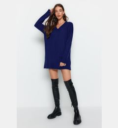 Снимка на Trendyol Navy Blue Mini Knitwear Soft Texture Dress