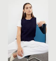 Снимка на Trendyol Navy Blue Soft Texture Knit Detailed Knitwear Sweater