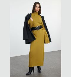 Снимка на Trendyol Oil Green Wide Sleeve Knit Dress