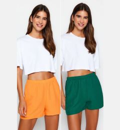 Снимка на Trendyol Orange-Very Colorful 2-Pack Woven Shorts