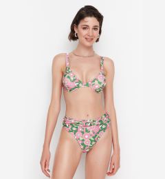 Снимка на Trendyol Pink Floral Print Bikini Bottoms