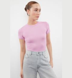 Снимка на Trendyol Pink Viscose/Soft Fabric Fitted Stretchy Knitted Blouse