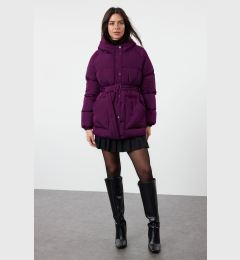 Снимка на Trendyol Plum Regular Hooded Belted Water Repellent Puffer Jacket