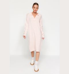 Снимка на Trendyol Powder More Sustainable Midi Knit Soft Texture Dress