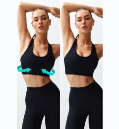 Снимка на Trendyol Premium Black Polyamide Fabric Supported Knitted Sports Bra
