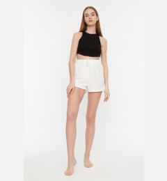 Снимка на Trendyol Shorts - Ecru - Normal Waist