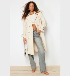 Снимка на Trendyol Stone Oversize Wide Cut Belted Trench Coat