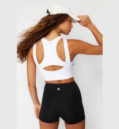Снимка на Trendyol White Back Reflector Print Detailed Supported/Shaping Knitted Sports Bra