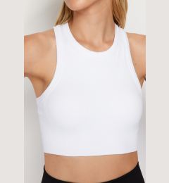Снимка на Trendyol White Corded Seamless/Seamless Padded Weightlifting Neck Sports Bra