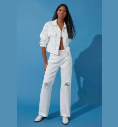 Снимка на Trendyol White Oversize Denim Jacket