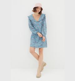 Снимка на Trendyol синьо флорални печатни рокля