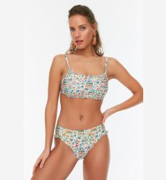 Снимка на Trendyol цветен модел Bralette с излишни украшения, редовен крак бикини комплект