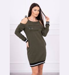 Снимка на Tres Chic khaki dress