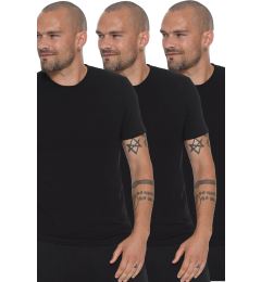 Снимка на TRIPLE SET T8569 DEWBERRY BIKE COLLAR MEN'S T-SHIRT-BLACK-BLACK-BLACK
