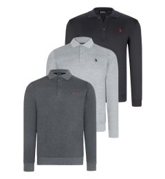 Снимка на TRIPLE SET V4007 DEWBERRY MEN'S SWEATSHIRT-NAVY-ANTHRACITE-GREY