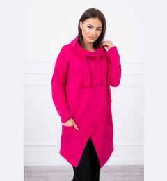 Снимка на Tunic with a clutch in front dark Oversize fuchsia