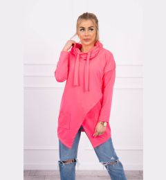 Снимка на Tunic with clutch front Oversize pink neon