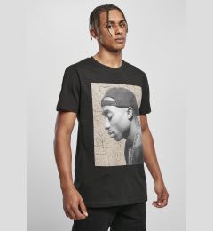 Снимка на Tupac Cracked Tee Black Background