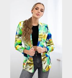 Снимка на Turecki Cotton jacket with a colorful print green