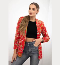 Снимка на Turecki Cotton jacket with a colorful print red