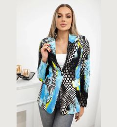 Снимка на Turecki Printed cotton jacket with a button blue