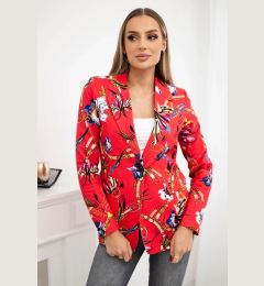 Снимка на Turecki Printed cotton jacket with a button raspberry