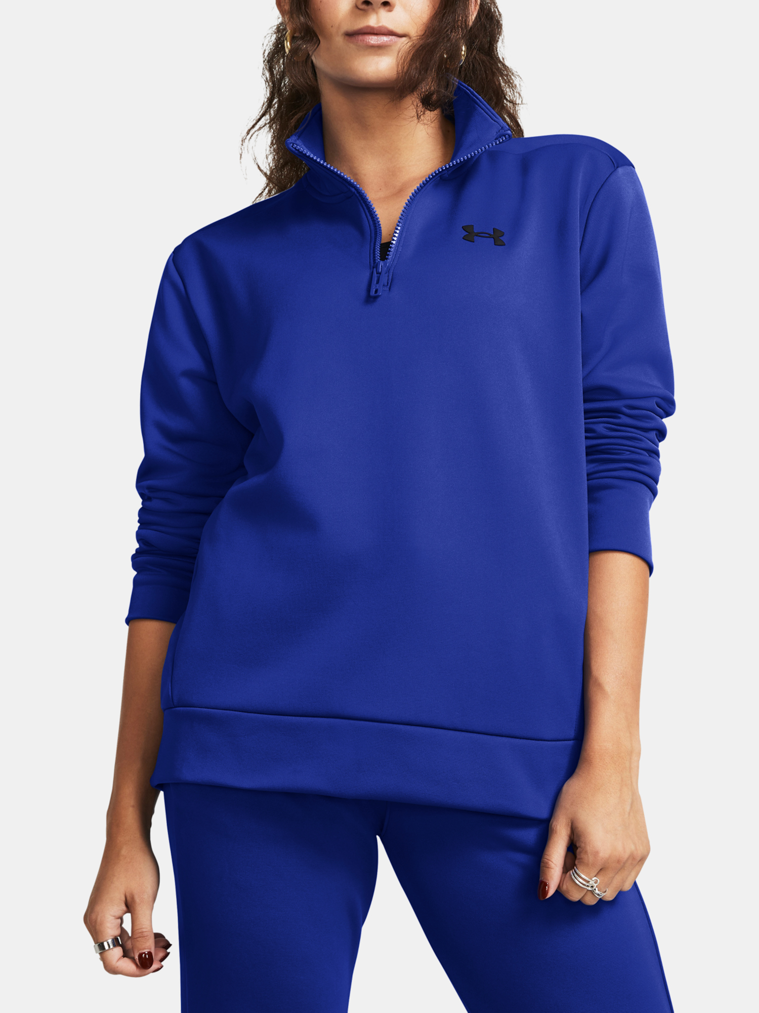 Снимка на Under Armour Armour Fleece Sweatshirt QZ-BLU - Women