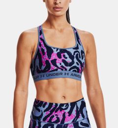 Снимка на Under Armour Bra Crossback Mid Print-Blu - Women's