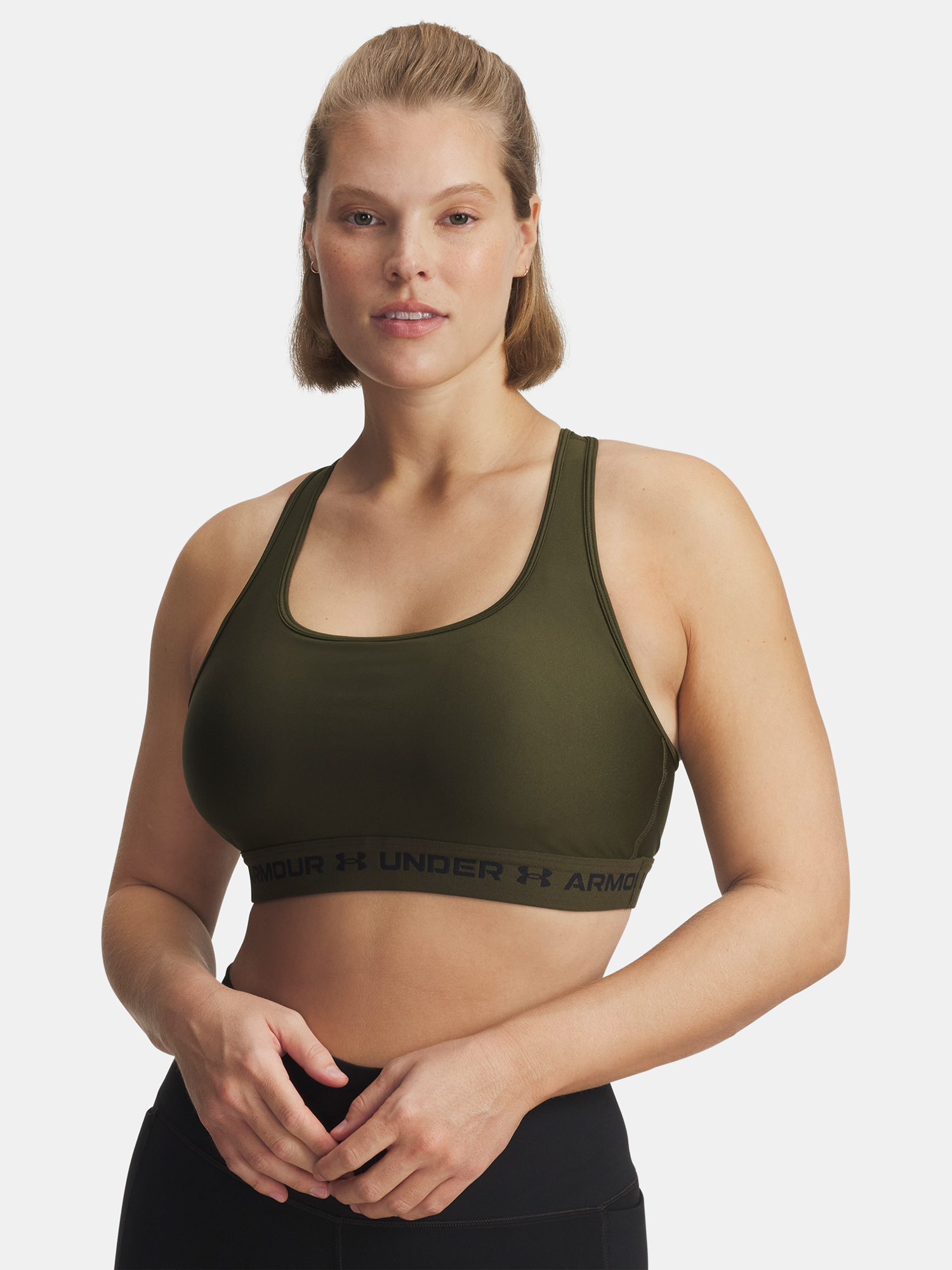 Снимка на Under Armour Crossback Mid Bra-GRN Women's Bra - Women's