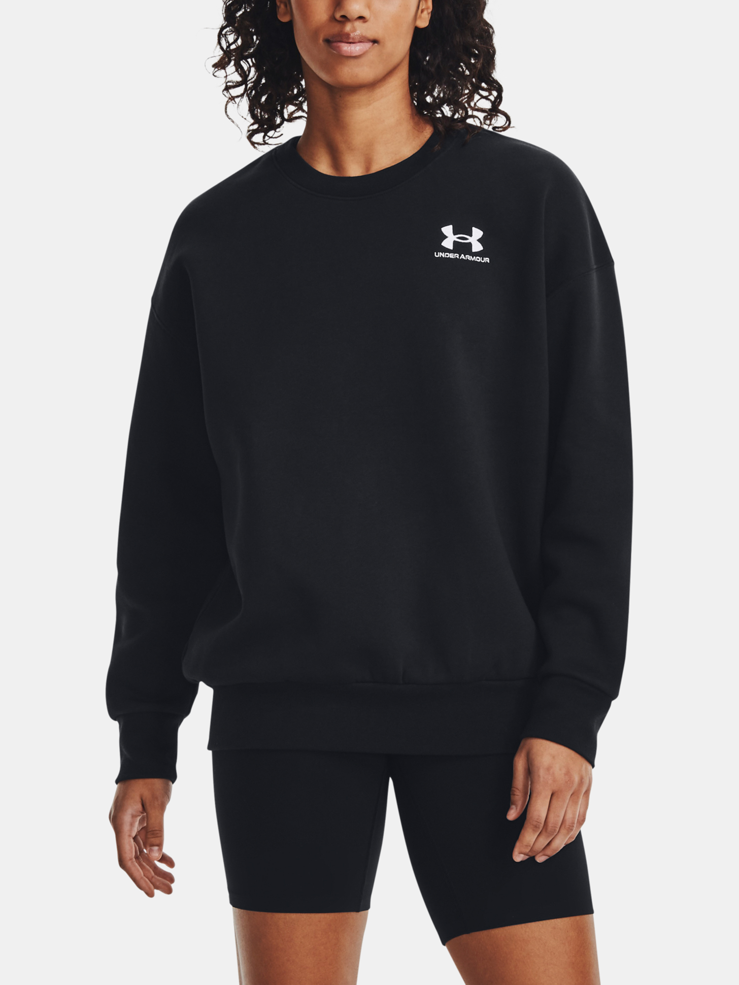 Снимка на Under Armour Sweatshirt Essential Flc OS Crew-BLK - Women
