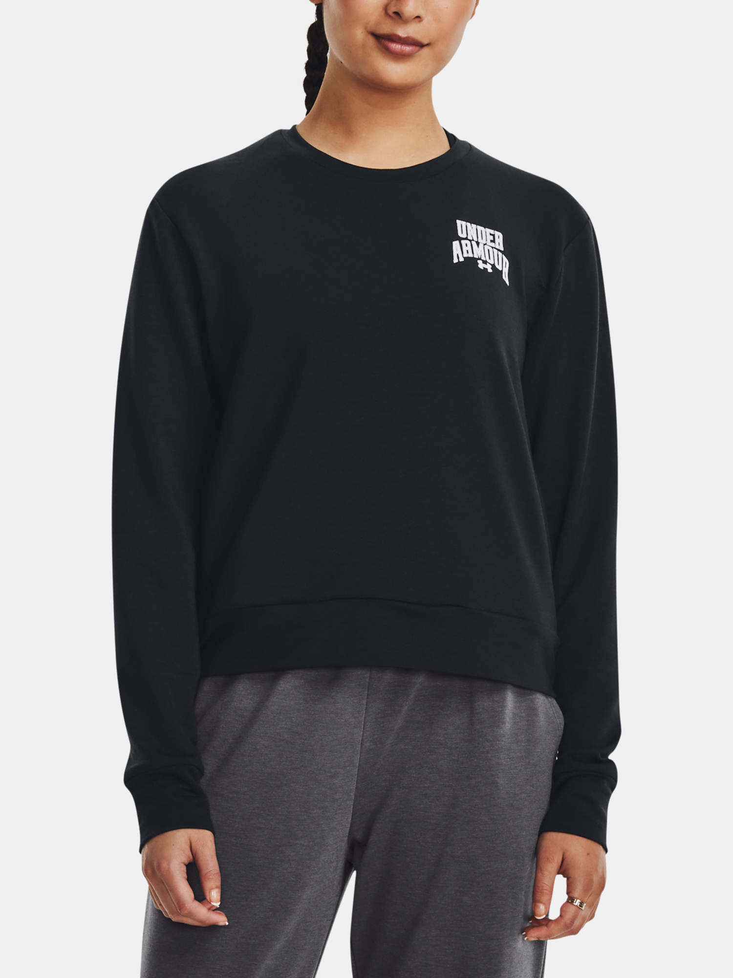 Снимка на Under Armour Sweatshirt UA Rival Terry Graphic Crew-BLK - Women