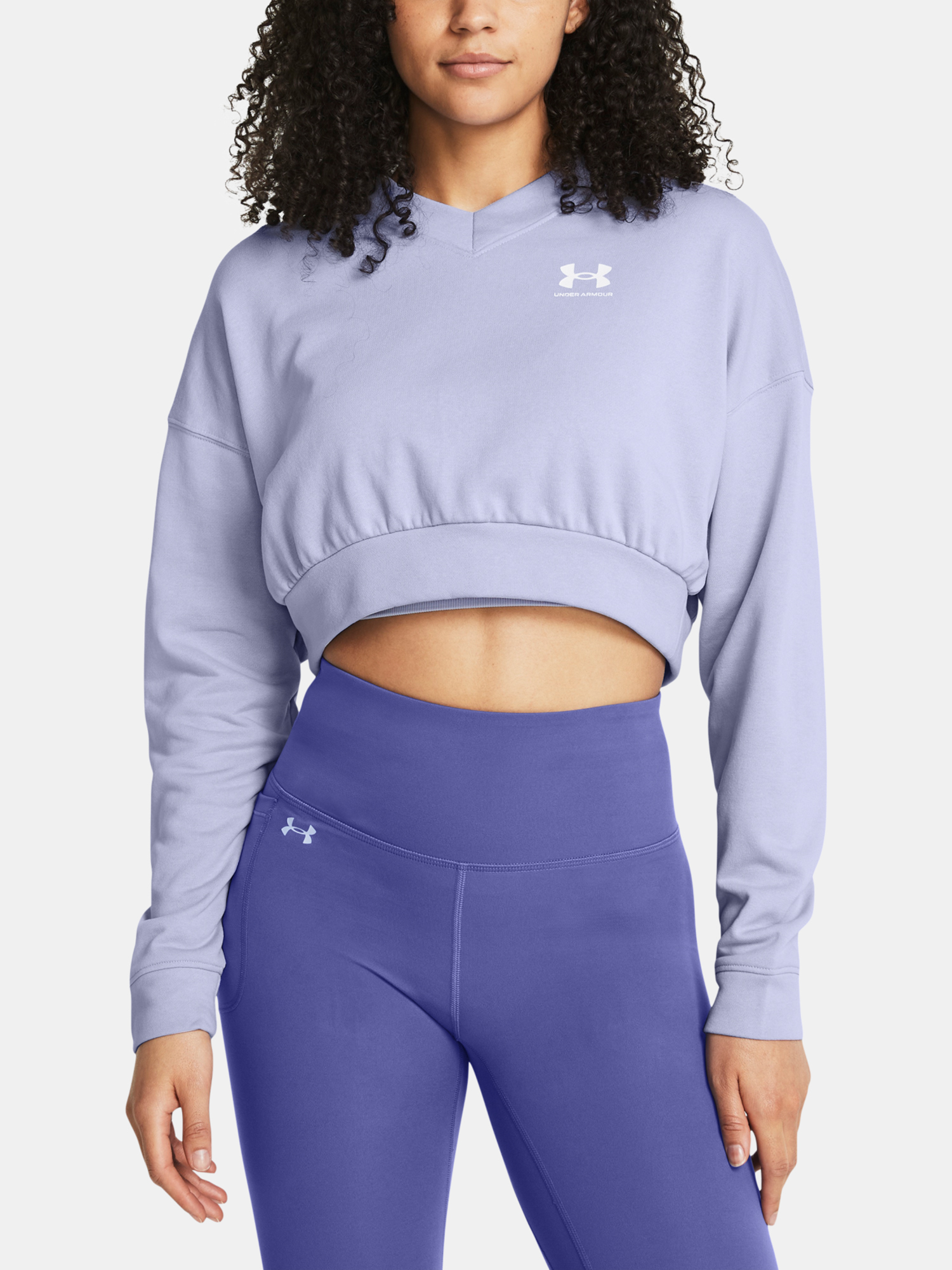 Снимка на Under Armour Sweatshirt UA Rival Terry OS Crop Crw-PPL - Women