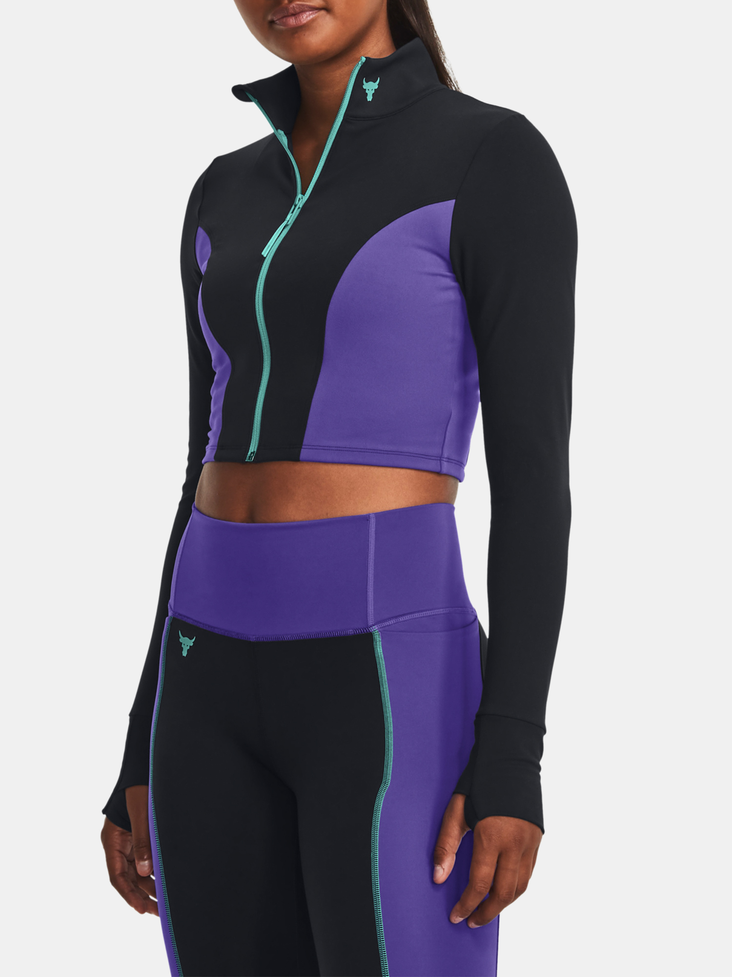 Снимка на Under Armour T-shirt Pjt Rck LetsGo Crop FZ-BLK - Women's