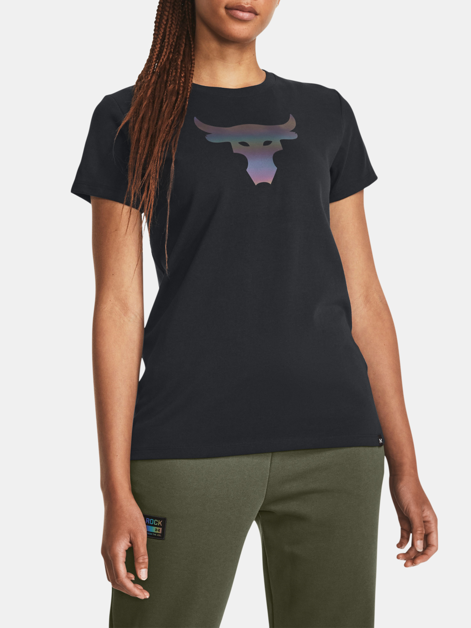 Снимка на Under Armour T-shirt Pjt Rck Nght Shft SS HW Q4-BLK - Women's