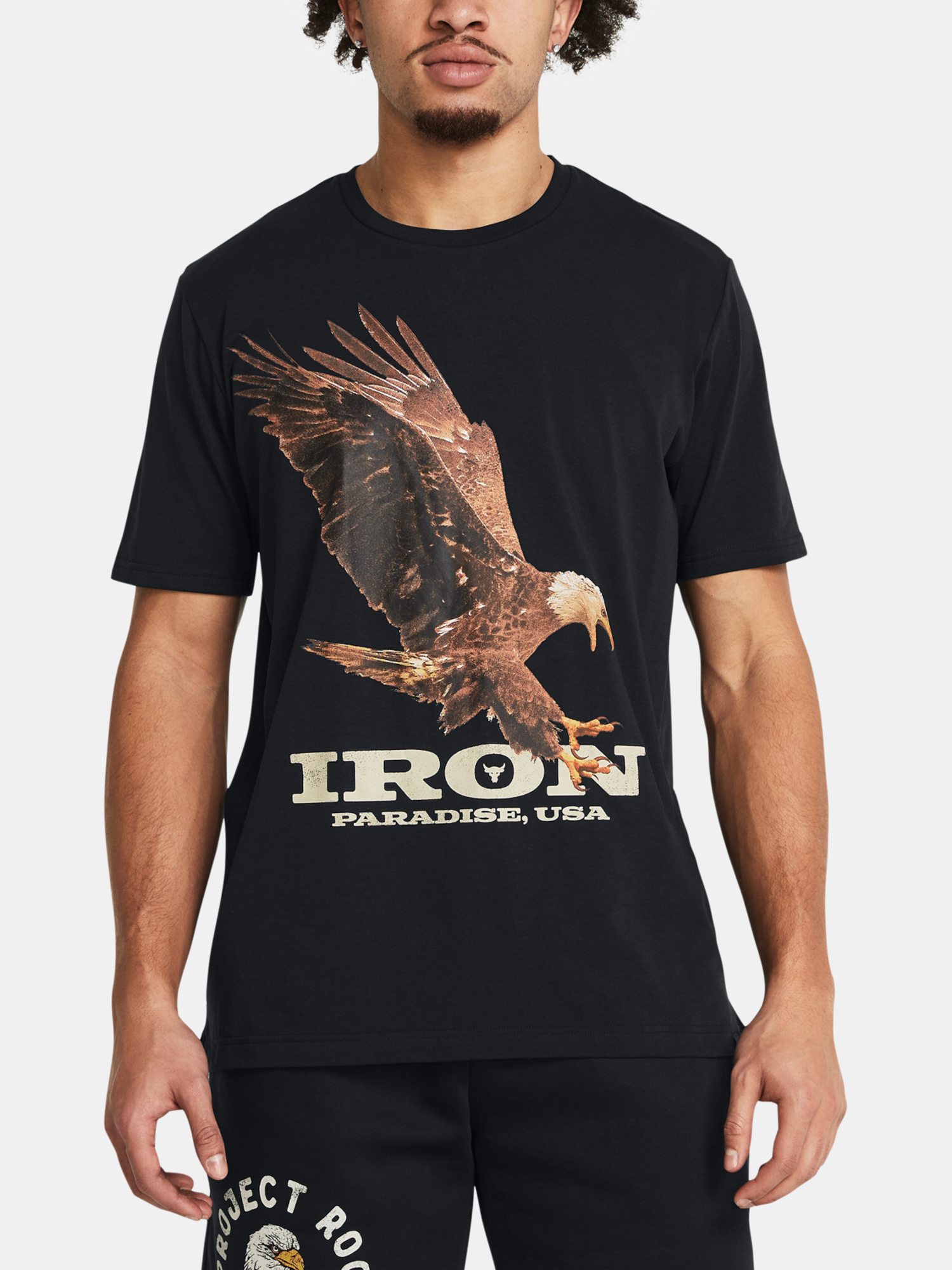Снимка на Under Armour T-shirt UA Pjt Rck Eagle Graphic SS-BLK - Men