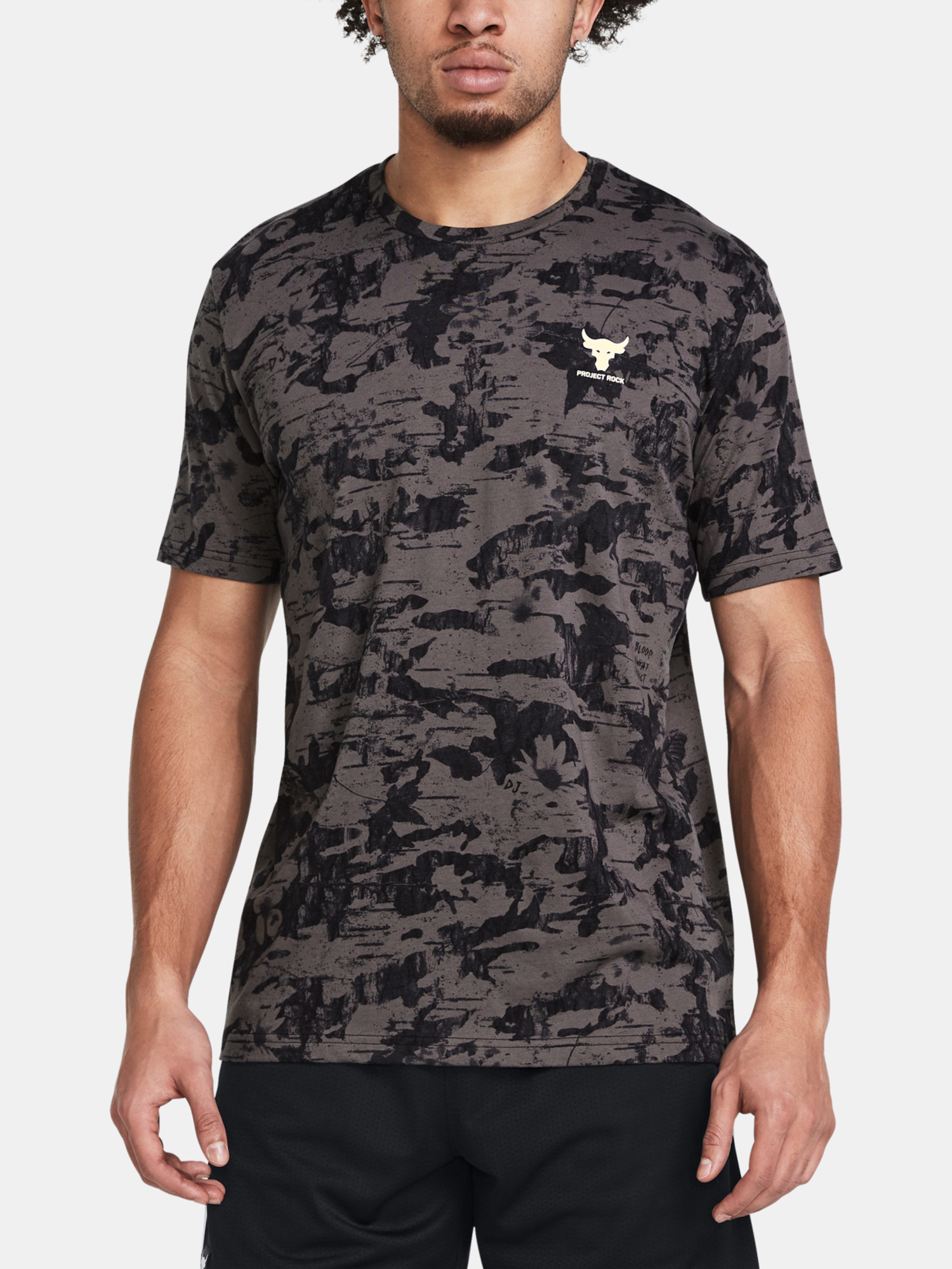 Снимка на Under Armour T-shirt UA Pjt Rck Payof AOP Graphic-BRN - Men's