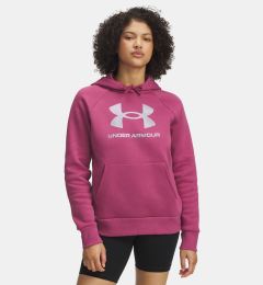 Снимка на Under Armour UA Rival Flc Shimmer Hdy-RED Women's Sweatshirt - Women's
